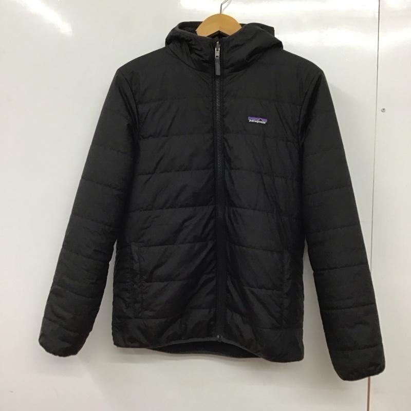 パタゴニア patagonia ジャケット、上着 ジャンパー、ブルゾン ジップアップジャケットパーカー アウター ロゴ、文字 黒 / ブラック / black メンズ USED 古着 中古 10155658