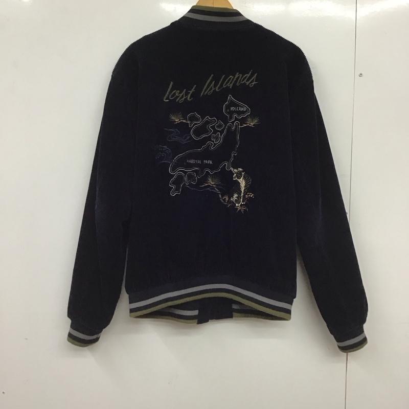 ザラメン ZARA MAN ジャケット、上着 ジャンパー、ブルゾン ジップアップジャケット アウター コーデュロイジャケット 44 無地 紺 / ネイビー / navy メンズ USED 古着 中古 10155659