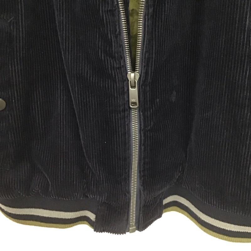 ザラメン ZARA MAN ジャケット、上着 ジャンパー、ブルゾン ジップアップジャケット アウター コーデュロイジャケット 44 無地 紺 / ネイビー / navy メンズ USED 古着 中古 10155659