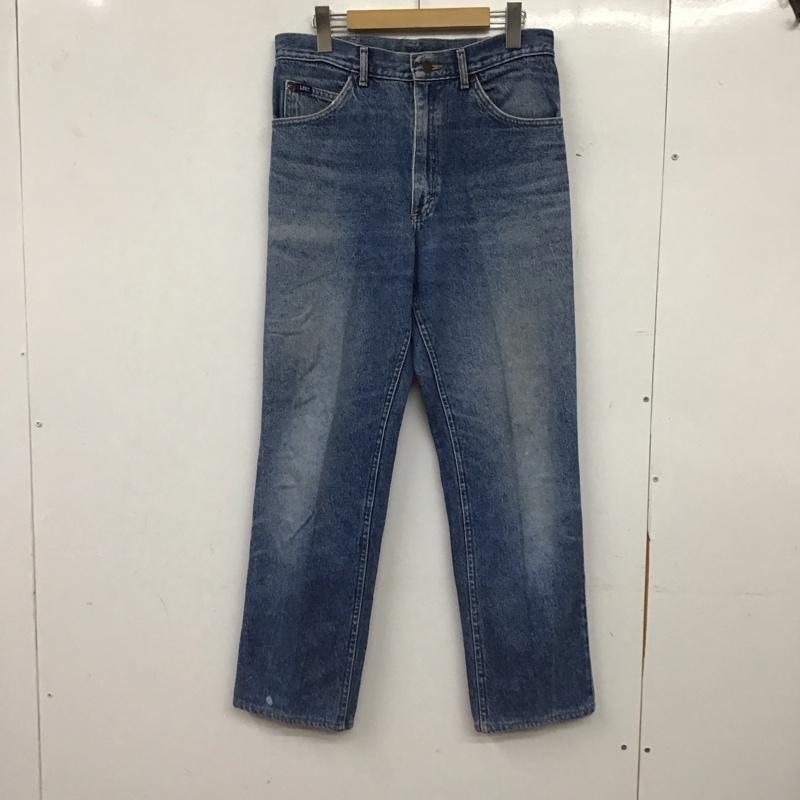 リー Lee パンツ デニム、ジーンズ デニムパンツ スリムパンツ カジュアルパンツ 32インチ 無地 インディゴ / インディゴ / Indigo メンズ USED 古着 中古 10155661
