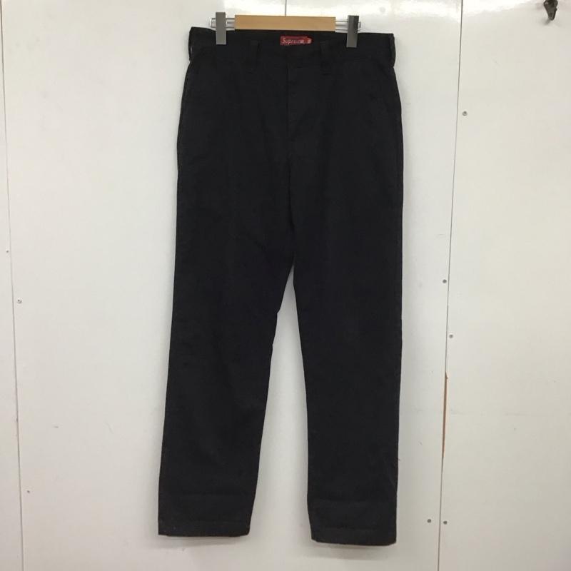 シュプリーム Supreme パンツ チノパン チノパン ワイドパンツ カジュアルパンツ 30インチ 無地 黒 / ブラック / black メンズ USED 古着 中古 10155662