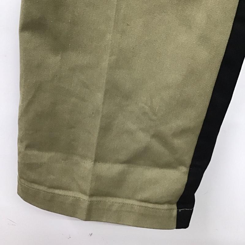 ディッキーズ Dickies パンツ ワークパンツ、ペインターパンツ ワークパンツ ワイドパンツ カジュアルパンツ S ロゴ、文字 黒 / ブラック / black X ベージュ / ベージュ / beige メンズ USED 古着 中古 10155663