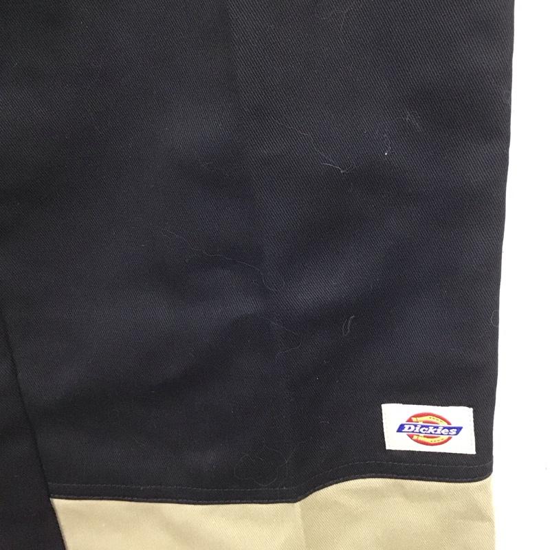 ディッキーズ Dickies パンツ ワークパンツ、ペインターパンツ ワークパンツ ワイドパンツ カジュアルパンツ S ロゴ、文字 黒 / ブラック / black X ベージュ / ベージュ / beige メンズ USED 古着 中古 10155663