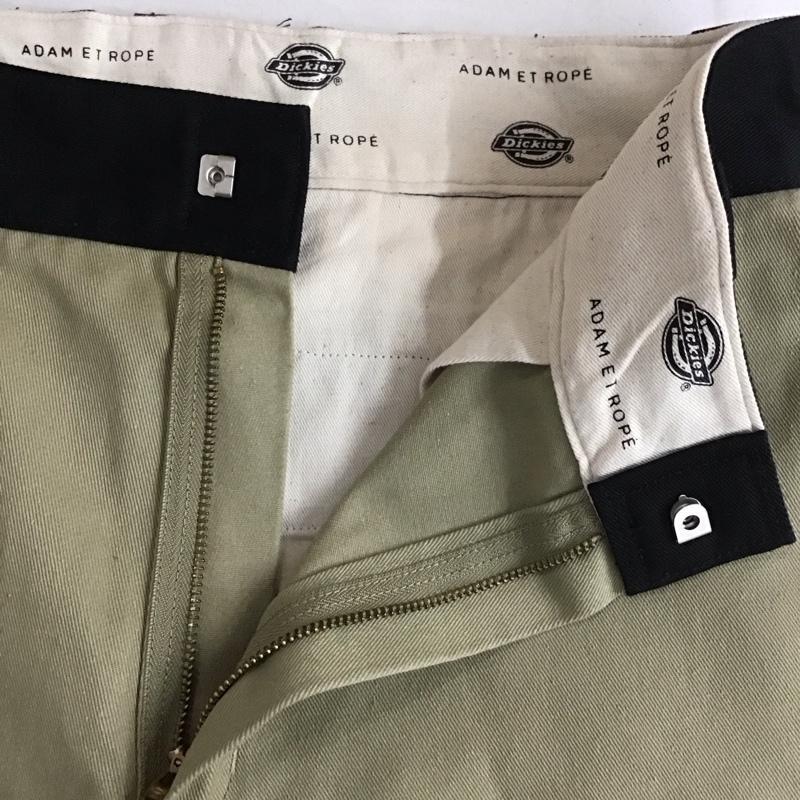ディッキーズ Dickies パンツ ワークパンツ、ペインターパンツ ワークパンツ ワイドパンツ カジュアルパンツ S ロゴ、文字 黒 / ブラック / black X ベージュ / ベージュ / beige メンズ USED 古着 中古 10155663