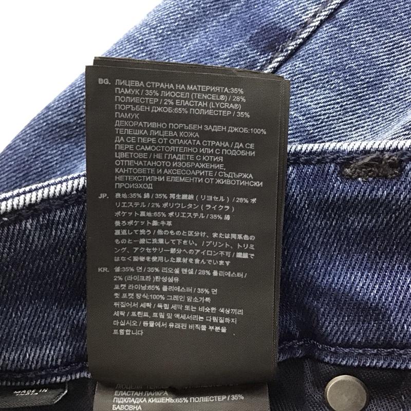 ジースターロゥ G-STAR RAW パンツ デニム、ジーンズ デニムパンツ スリムパンツ カジュアルパンツ ストレッチパンツ 35インチ 無地 インディゴ / インディゴ / Indigo メンズ USED 古着 中古 10155664