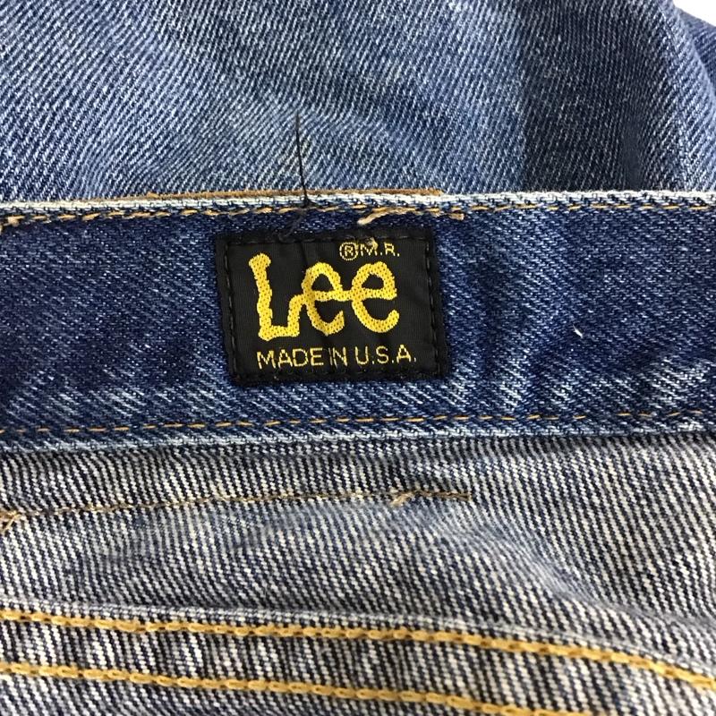 リー Lee パンツ デニム、ジーンズ デニムパンツ ワイドパンツ カジュアルパンツ 30インチ 無地 インディゴ / インディゴ / Indigo メンズ USED 古着 中古 10155667