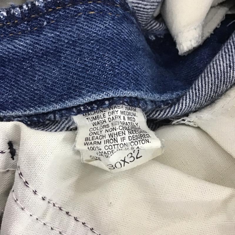 リー Lee パンツ デニム、ジーンズ デニムパンツ ワイドパンツ カジュアルパンツ 30インチ 無地 インディゴ / インディゴ / Indigo メンズ USED 古着 中古 10155667