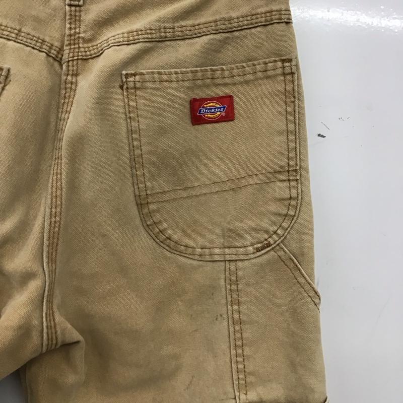 ディッキーズ Dickies パンツ ワークパンツ、ペインターパンツ ワイドパンツ カジュアルパンツ ワークパンツ ロゴ、文字 ベージュ / ベージュ / beige メンズ USED 古着 中古 10155668