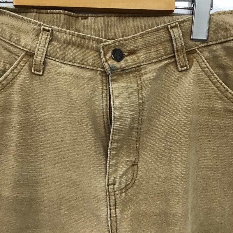 ディッキーズ Dickies パンツ ワークパンツ、ペインターパンツ ワイドパンツ カジュアルパンツ ワークパンツ ロゴ、文字 ベージュ / ベージュ / beige メンズ USED 古着 中古 10155668