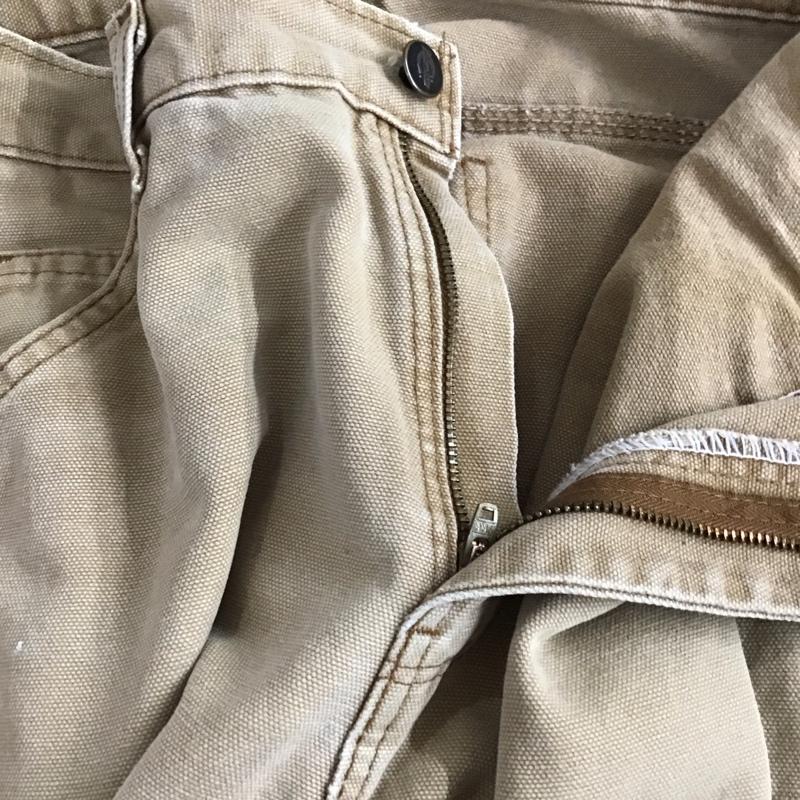 ディッキーズ Dickies パンツ ワークパンツ、ペインターパンツ ワイドパンツ カジュアルパンツ ワークパンツ ロゴ、文字 ベージュ / ベージュ / beige メンズ USED 古着 中古 10155668