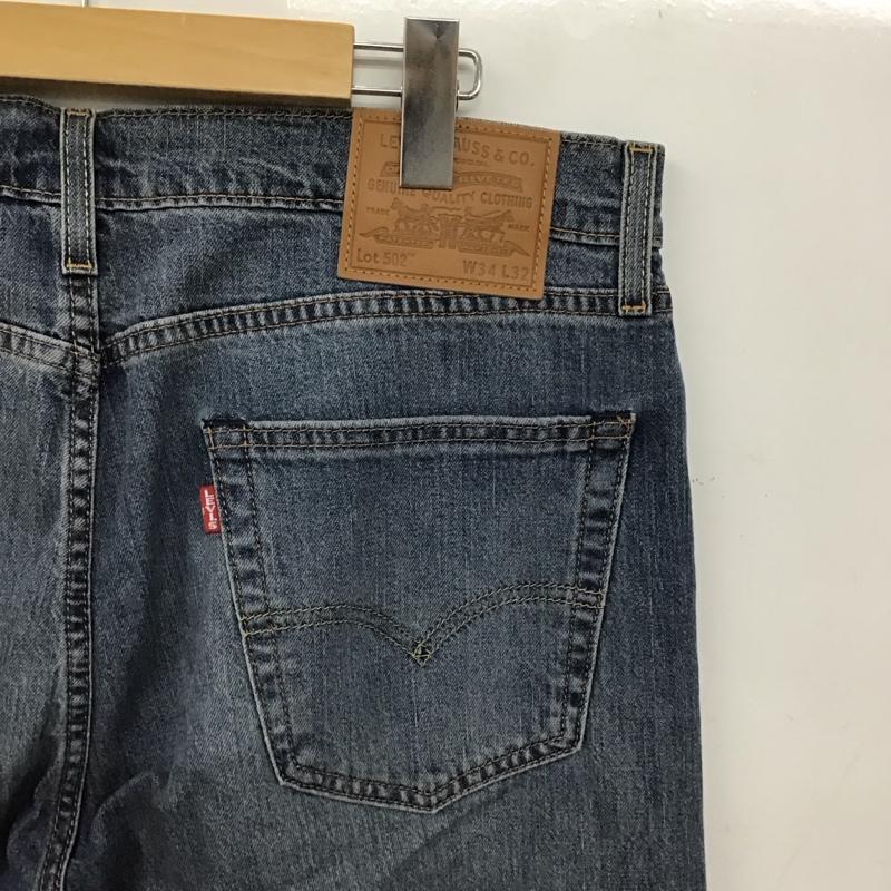 リーバイストラウスアンドコー Levi Strauss & co. パンツ デニム、ジーンズ デニムパンツ ワイドパンツ カジュアルパンツ ストレッチパンツ 34 無地 インディゴ / インディゴ / Indigo メンズ USED 古着 中古 10155669