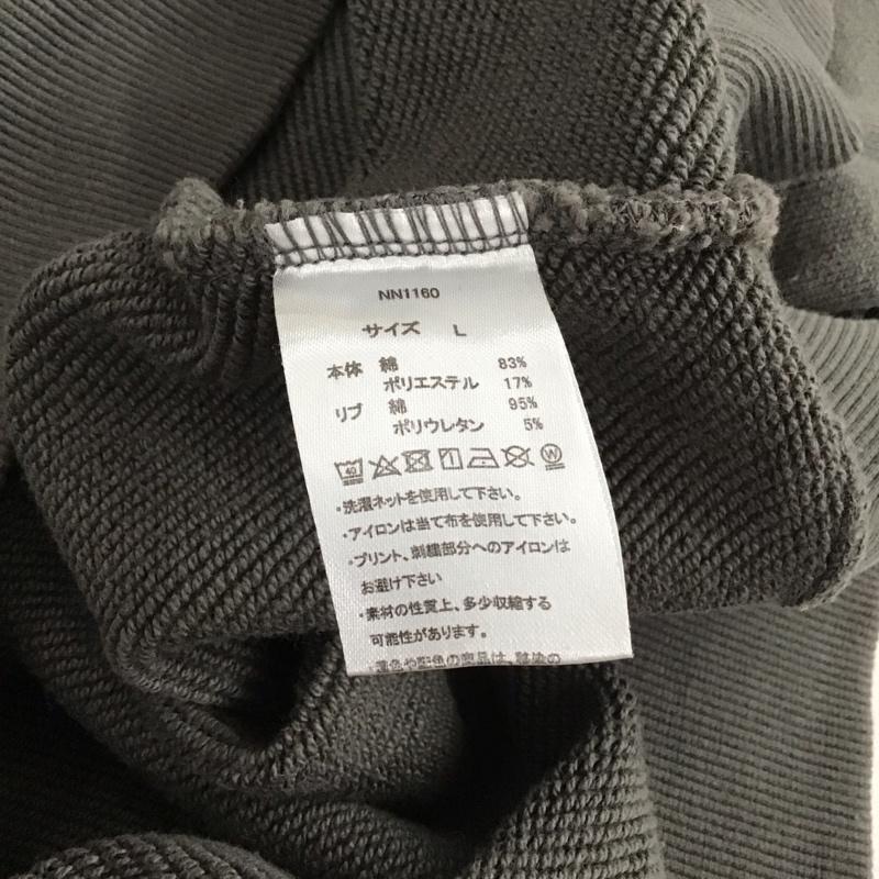 ナインティナインティ 9090 トレーナー 長袖 長袖トレーナー スウェット クルーネック プルオーバー L プリント ダークグレー / ダークグレー / メンズ USED 古着 中古 10155676