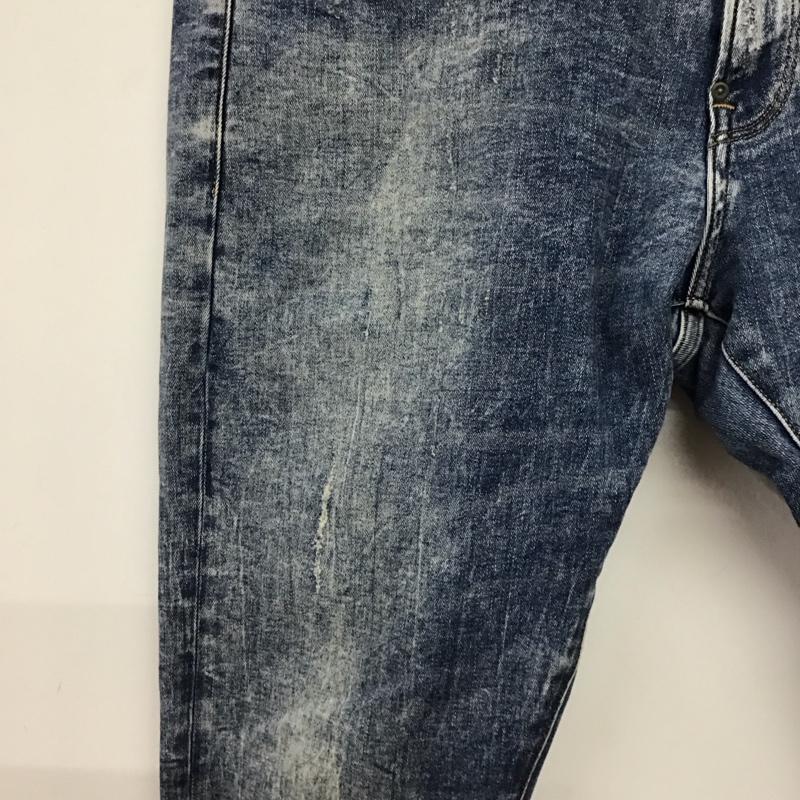ジースターロゥ G-STAR RAW パンツ デニム、ジーンズ デニムパンツ スリムパンツ カジュアルパンツ ストレッチパンツ 34インチ ダメージ加工 インディゴ / インディゴ / Indigo メンズ USED 古着 中古 10155677