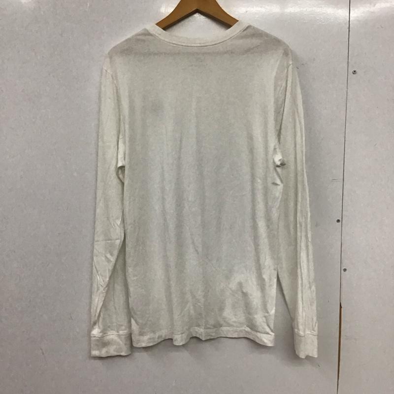 ナイキ NIKE カットソー 長袖 L ロゴ、文字 白 / ホワイト / white メンズ USED 古着 中古 10155683