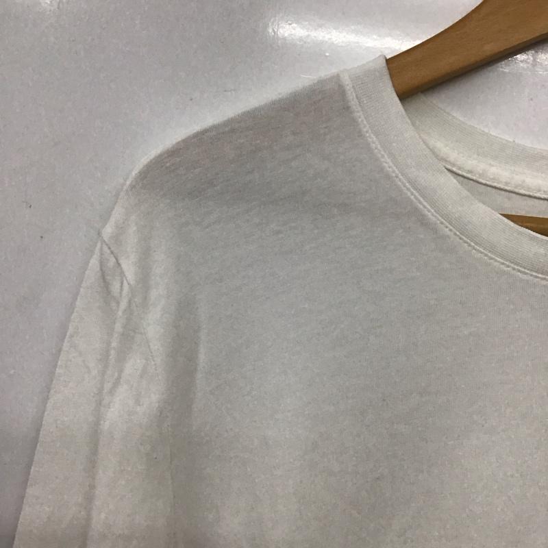 ナイキ NIKE カットソー 長袖 L ロゴ、文字 白 / ホワイト / white メンズ USED 古着 中古 10155683