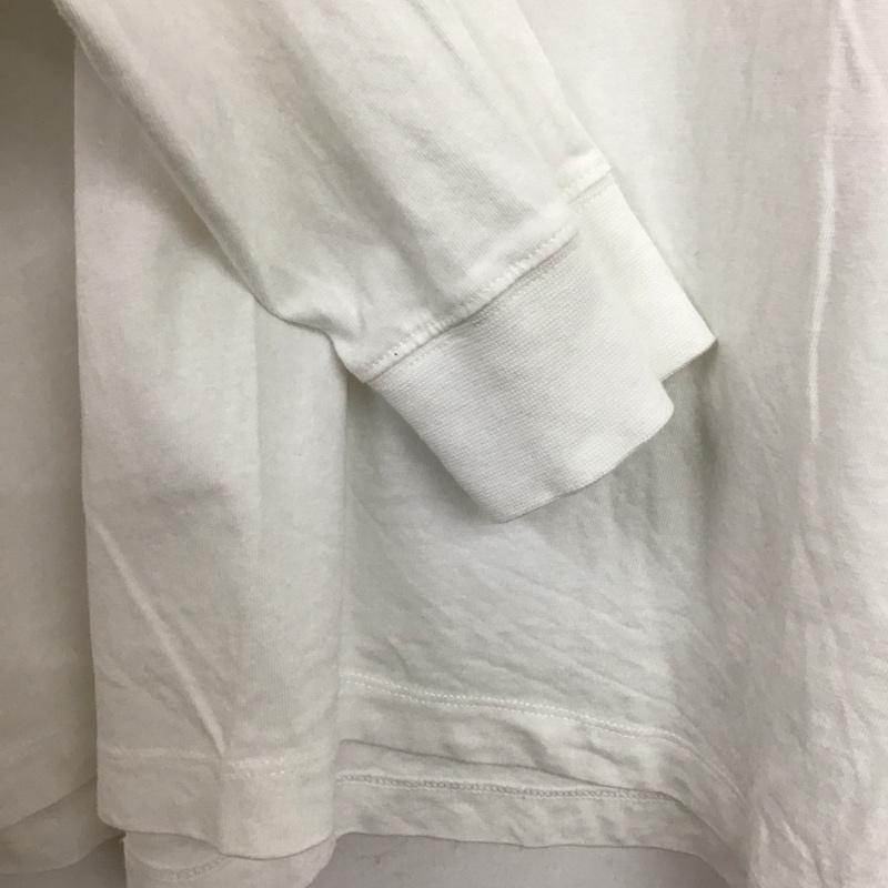 ナイキ NIKE カットソー 長袖 L ロゴ、文字 白 / ホワイト / white メンズ USED 古着 中古 10155683