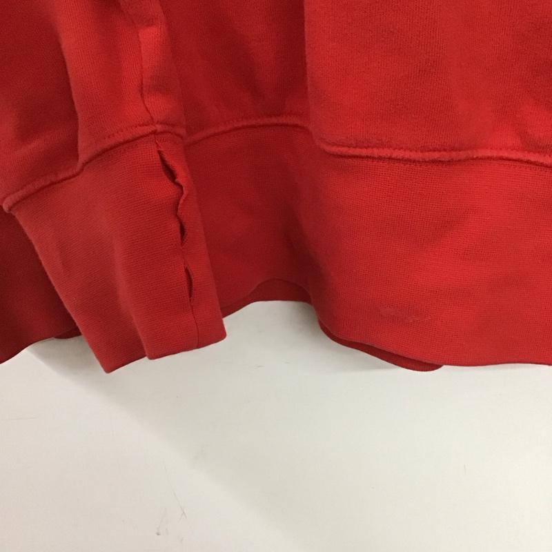 ナイキ NIKE トレーナー 長袖 長袖トレーナー スウェット クルーネック プルオーバー M ロゴ、文字 赤 / レッド / red メンズ USED 古着 中古 10155685
