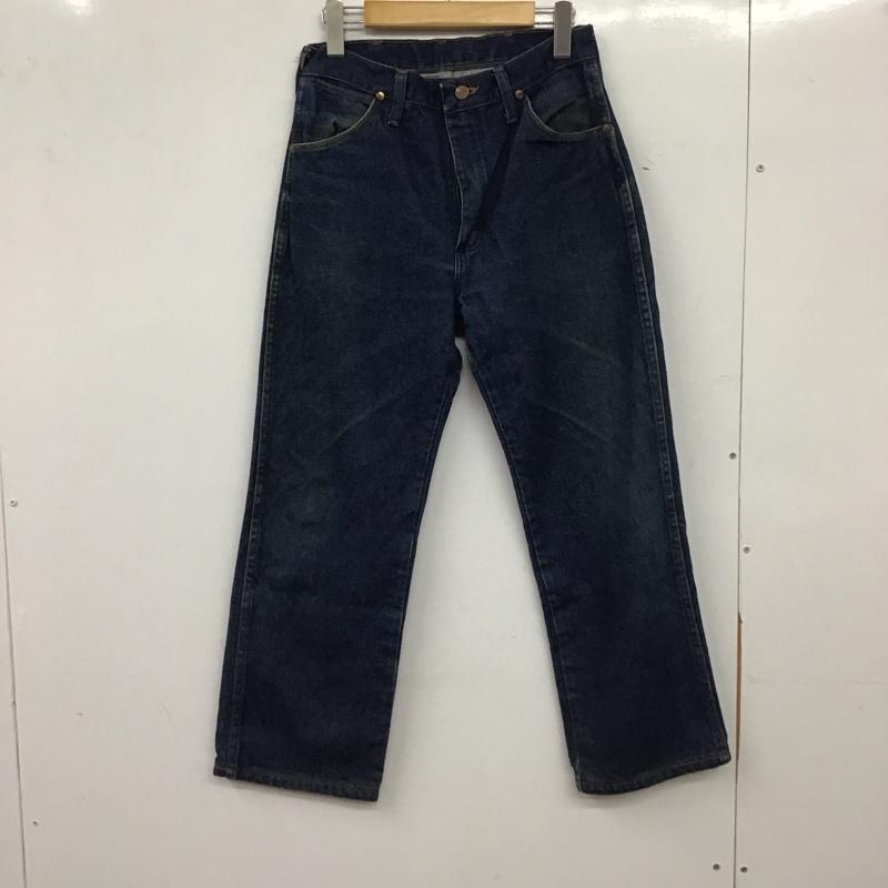 ラングラー Wrangler パンツ デニム、ジーンズ デニムパンツ ワイドパンツ カジュアルパンツ 30インチ 無地 インディゴ / インディゴ / Indigo メンズ USED 古着 中古 10155687