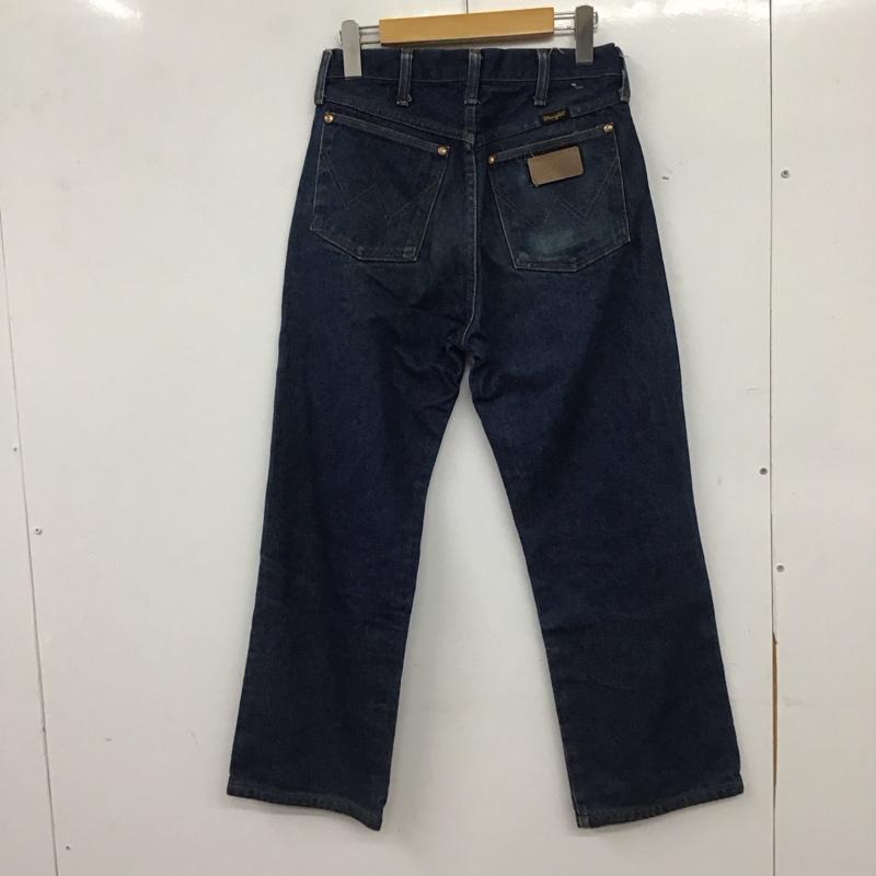 ラングラー Wrangler パンツ デニム、ジーンズ デニムパンツ ワイドパンツ カジュアルパンツ 30インチ 無地 インディゴ / インディゴ / Indigo メンズ USED 古着 中古 10155687