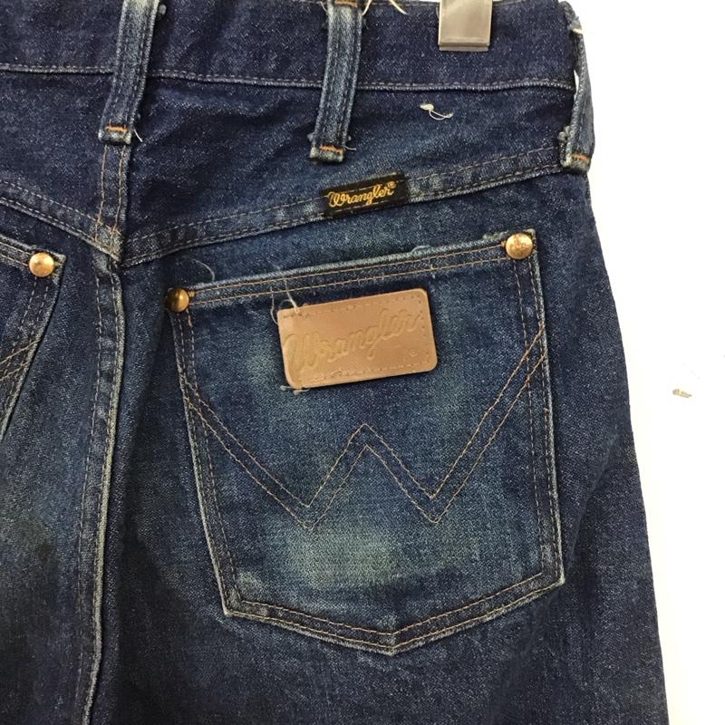 ラングラー Wrangler パンツ デニム、ジーンズ デニムパンツ ワイドパンツ カジュアルパンツ 30インチ 無地 インディゴ / インディゴ / Indigo メンズ USED 古着 中古 10155687