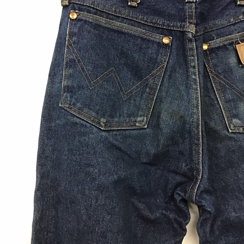 ラングラー Wrangler パンツ デニム、ジーンズ デニムパンツ ワイドパンツ カジュアルパンツ 30インチ 無地 インディゴ / インディゴ / Indigo メンズ USED 古着 中古 10155687