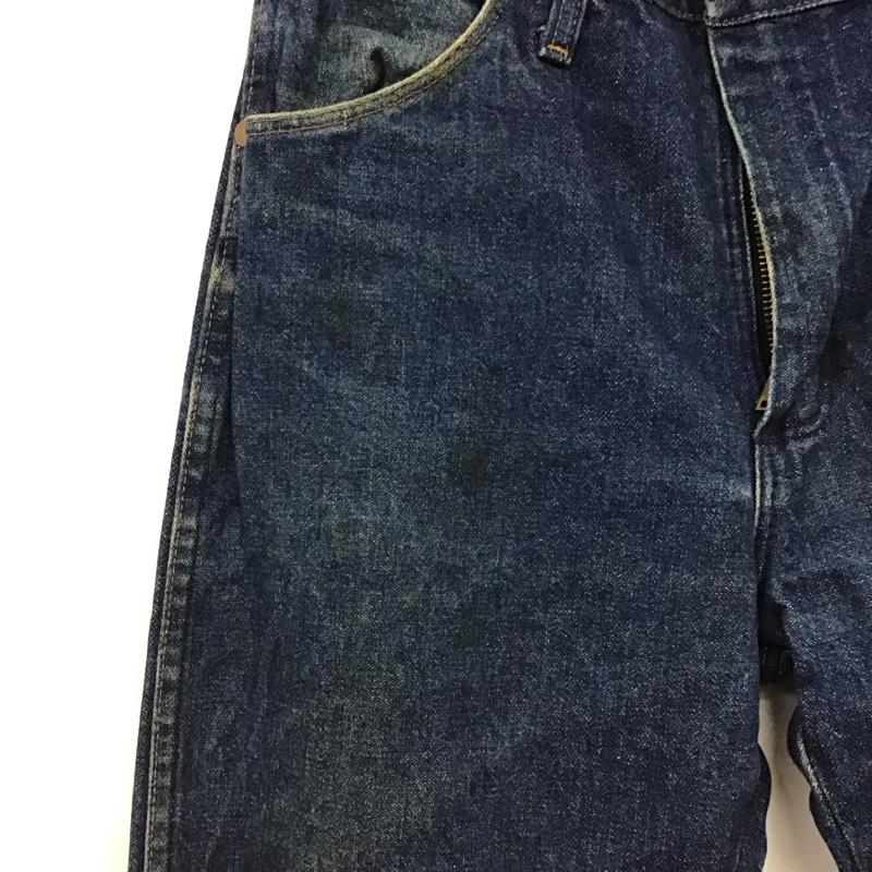 ラングラー Wrangler パンツ デニム、ジーンズ デニムパンツ ワイドパンツ カジュアルパンツ 30インチ 無地 インディゴ / インディゴ / Indigo メンズ USED 古着 中古 10155687