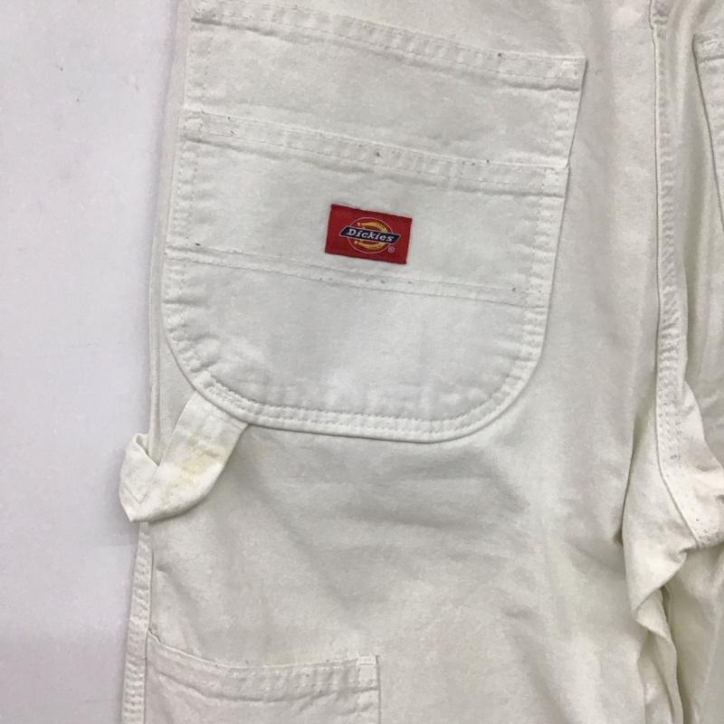 ディッキーズ Dickies パンツ ワークパンツ、ペインターパンツ ワイドパンツ カジュアルパンツ ワークパンツ ロゴ、文字 白 / ホワイト / white メンズ USED 古着 中古 10155689