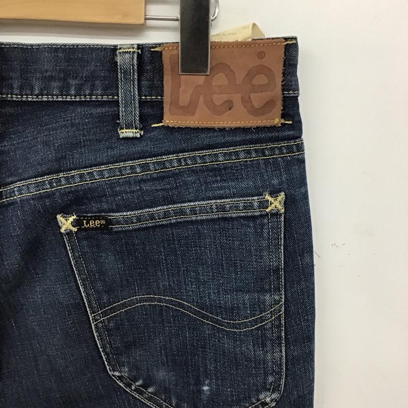 リー Lee パンツ デニム、ジーンズ デニムパンツ スリムパンツ カジュアルパンツ 33インチ 無地 インディゴ / インディゴ / Indigo メンズ USED 古着 中古 10155691