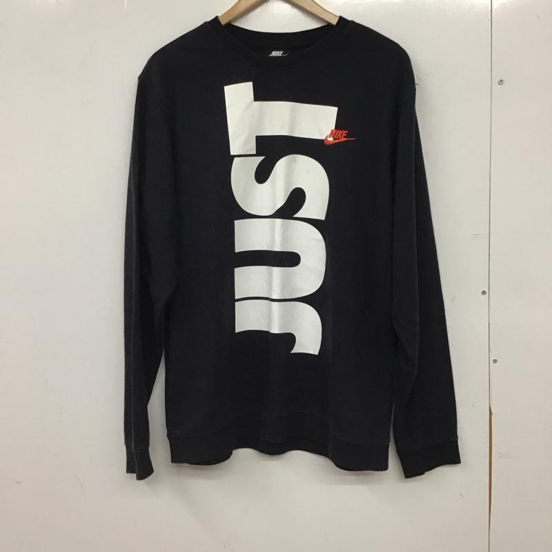 ナイキ NIKE トレーナー 長袖 cn9587-010 スウェット トレーナー XXL ロゴ、文字 ダークグレー / ダークグレー / メンズ USED 古着 中古 10155694