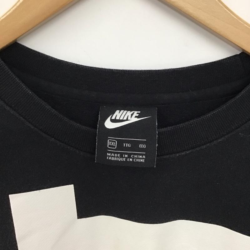 ナイキ NIKE トレーナー 長袖 cn9587-010 スウェット トレーナー XXL ロゴ、文字 ダークグレー / ダークグレー / メンズ USED 古着 中古 10155694