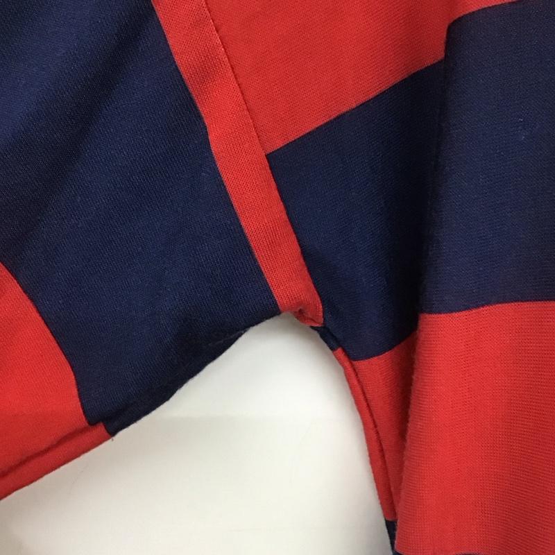 古着 USED Tシャツ 半袖 半袖カットソー プリントTシャツ クルーネックカットソー ONE SIZE ボーダー柄 赤 / レッド / red X 紺 / ネイビー / navy メンズ USED 古着 中古 10155695