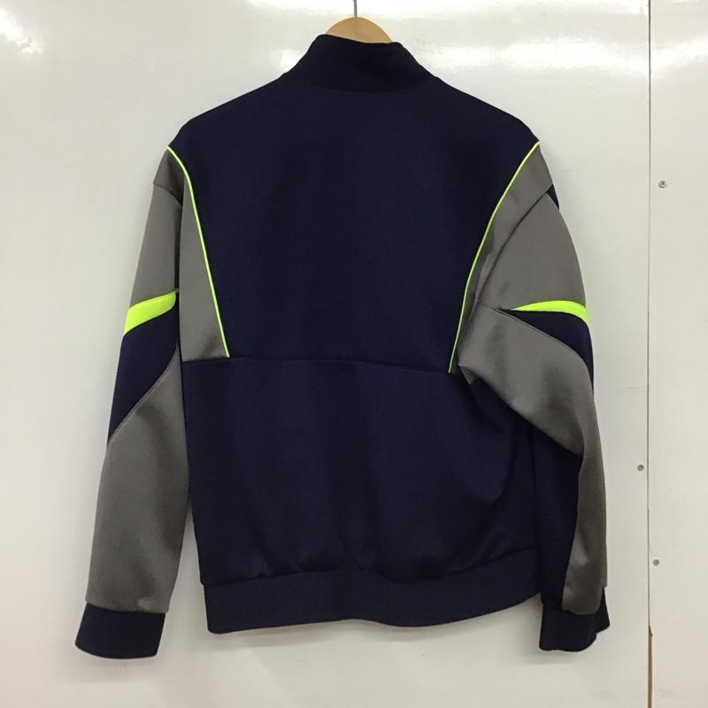 ナイキ NIKE ジャケット、上着 ジャンパー、ブルゾン ジップアップジャケット アウター ジャージ L ロゴ、文字 紺 / ネイビー / navy メンズ USED 古着 中古 10155696