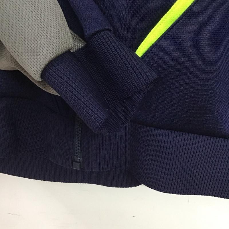 ナイキ NIKE ジャケット、上着 ジャンパー、ブルゾン ジップアップジャケット アウター ジャージ L ロゴ、文字 紺 / ネイビー / navy メンズ USED 古着 中古 10155696