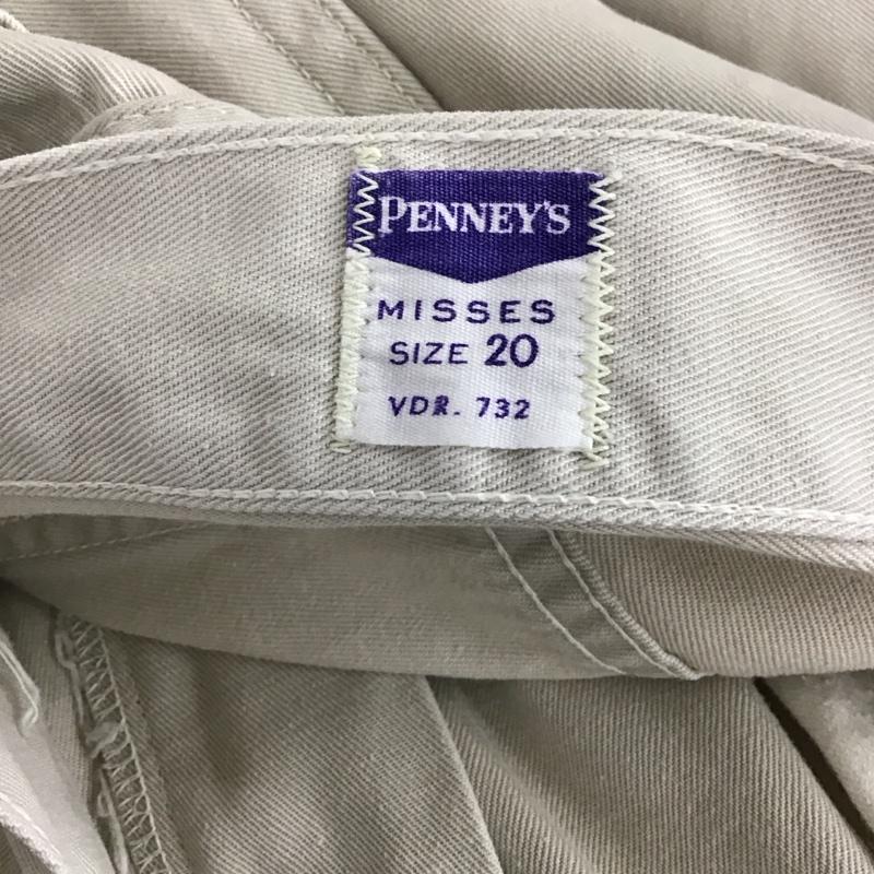 ペニーズ PENNEY S パンツ ワークパンツ、ペインターパンツ ワークパンツ ワイドパンツ カジュアルパンツ 無地 ベージュ / ベージュ / beige メンズ USED 古着 中古 10155697