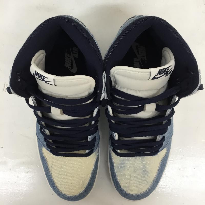 ナイキ NIKE スニーカー スニーカー Nike Air Jordan 1 Retro High OG Denim FQ2947-100 28.0cm ロゴ、文字 青 / ブルー / blue メンズ USED 古着 中古 10155699