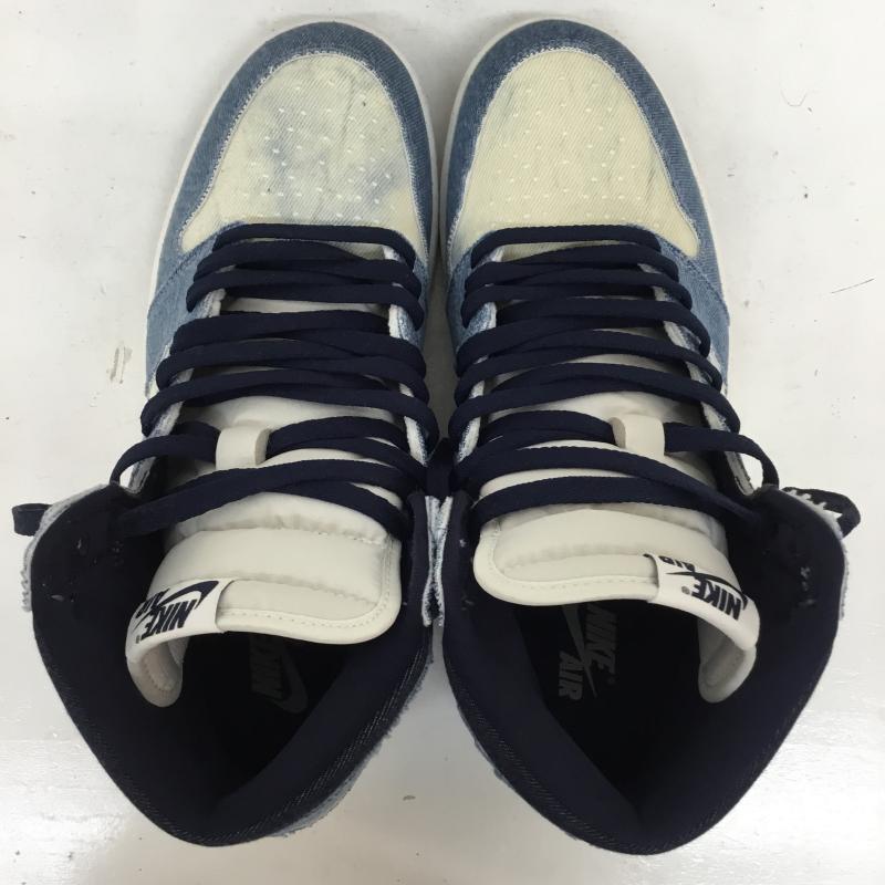 ナイキ NIKE スニーカー スニーカー Nike Air Jordan 1 Retro High OG Denim FQ2947-100 28.0cm ロゴ、文字 青 / ブルー / blue メンズ USED 古着 中古 10155699