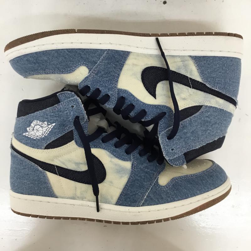 ナイキ NIKE スニーカー スニーカー Nike Air Jordan 1 Retro High OG Denim FQ2947-100 28.0cm ロゴ、文字 青 / ブルー / blue メンズ USED 古着 中古 10155699