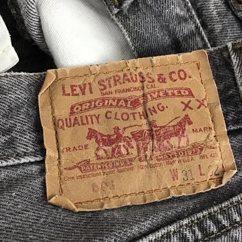 リーバイス Levi s パンツ デニム、ジーンズ 31インチ 無地 黒 / ブラック / black メンズ USED 古着 中古 10155703