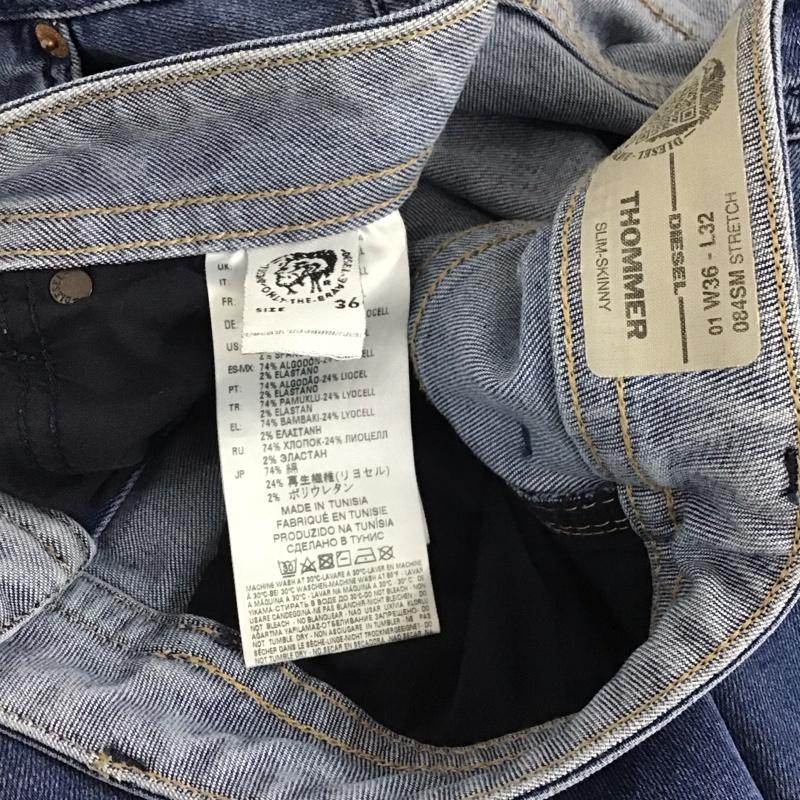 ディーゼル DIESEL パンツ デニム、ジーンズ 36インチ 無地 インディゴ / インディゴ / Indigo メンズ USED 古着 中古 10155705