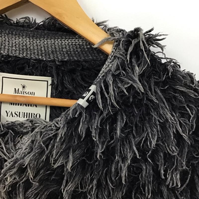 メゾンミハラヤスヒロ Maison MIHARA YASUHIRO カーディガン 長袖 B15CD511 ブリーチ加工のシャギーニットセーター 38 無地 マルチカラー / マルチカラー / multicolor レディース USED 古着 中古 10155712