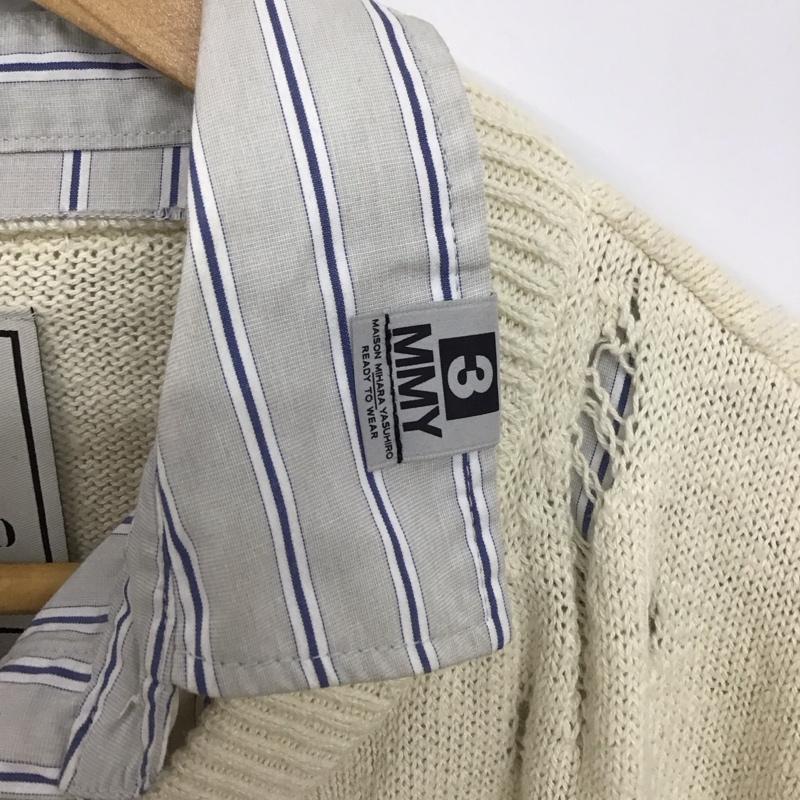 メゾンミハラヤスヒロ Maison MIHARA YASUHIRO ニット、セーター 長袖 B14SW521 CROPPED LAYERED PULLOVER 38 無地 マルチカラー / マルチカラー / multicolor レディース USED 古着 中古 10155713