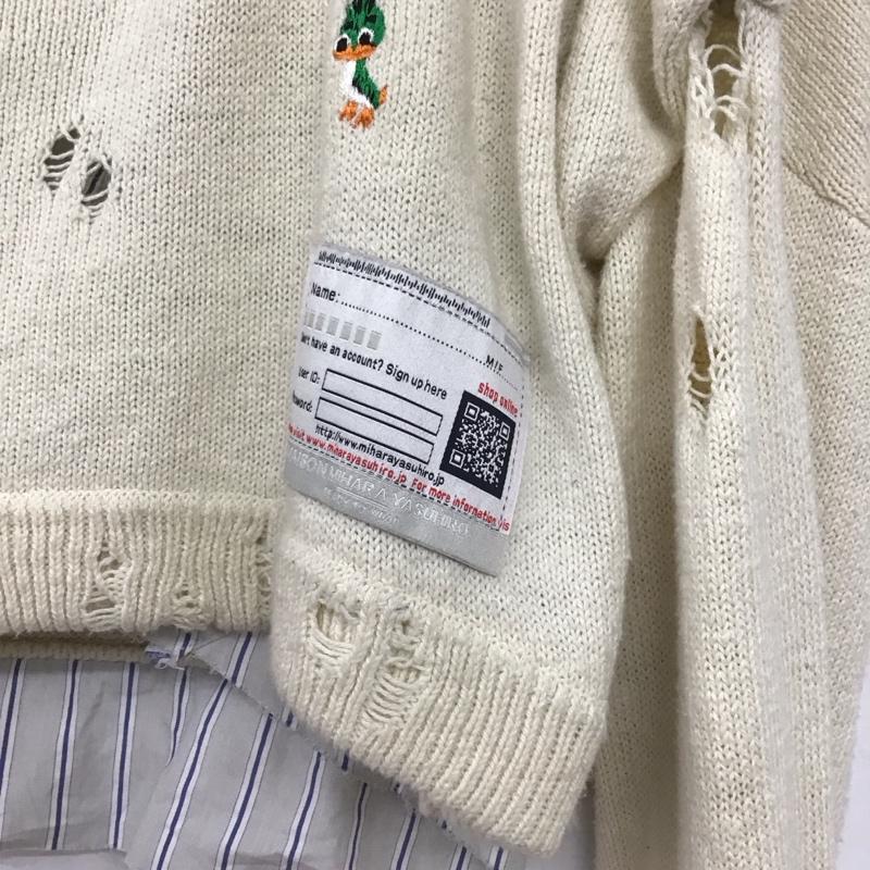 メゾンミハラヤスヒロ Maison MIHARA YASUHIRO ニット、セーター 長袖 B14SW521 CROPPED LAYERED PULLOVER 38 無地 マルチカラー / マルチカラー / multicolor レディース USED 古着 中古 10155713