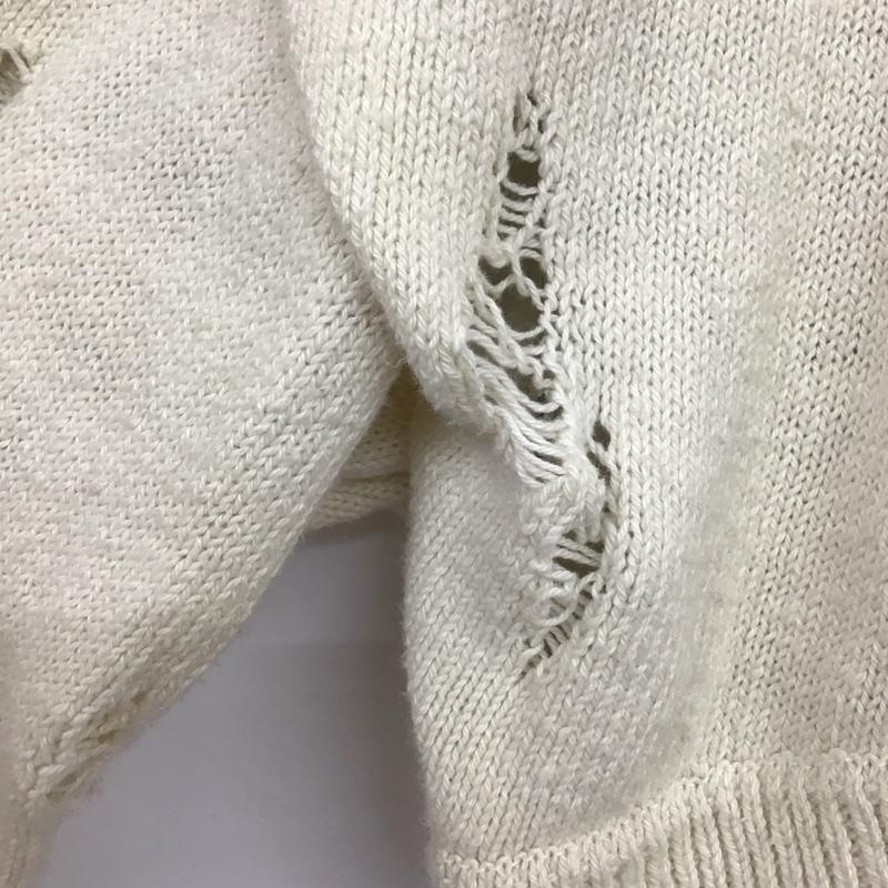 メゾンミハラヤスヒロ Maison MIHARA YASUHIRO ニット、セーター 長袖 B14SW521 CROPPED LAYERED PULLOVER 38 無地 マルチカラー / マルチカラー / multicolor レディース USED 古着 中古 10155713