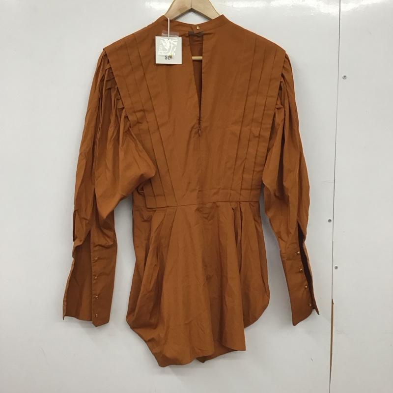 スライ SLY ワンピース ミニスカート 030BSY33-0010 TUCKDRAPEシャツワンピース 1 無地 茶 / ブラウン / brown レディース USED 古着 中古 10155715