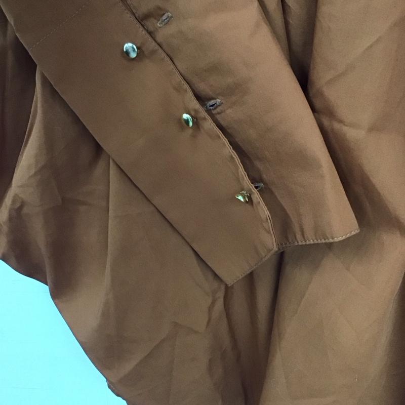 スライ SLY ワンピース ミニスカート 030BSY33-0010 TUCKDRAPEシャツワンピース 1 無地 茶 / ブラウン / brown レディース USED 古着 中古 10155715