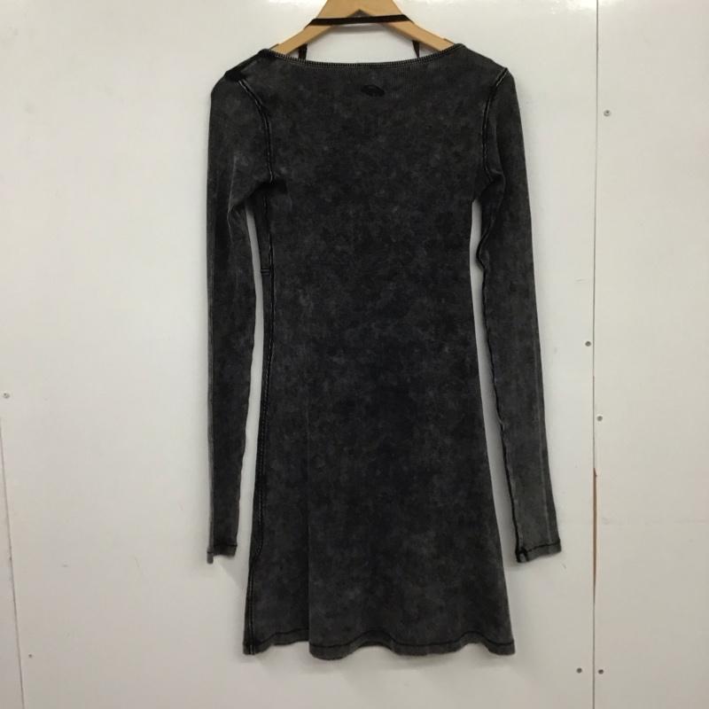 ディーゼル DIESEL ワンピース ミニスカート M 無地 黒 / ブラック / black レディース USED 古着 中古 10155716
