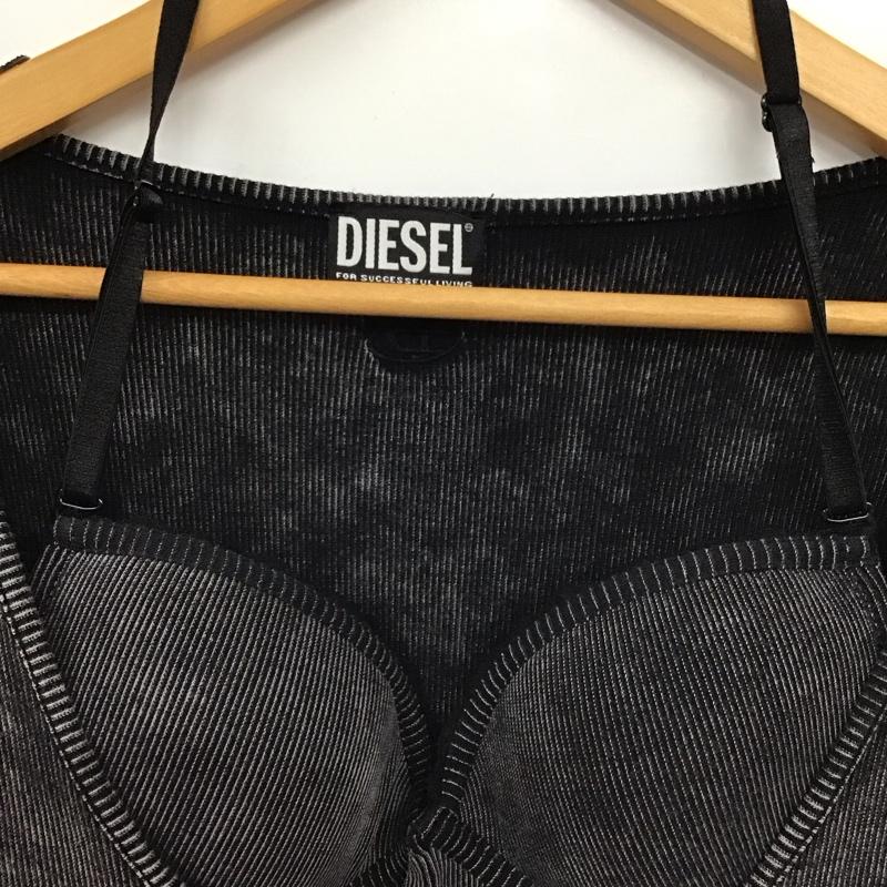 ディーゼル DIESEL ワンピース ミニスカート M 無地 黒 / ブラック / black レディース USED 古着 中古 10155716