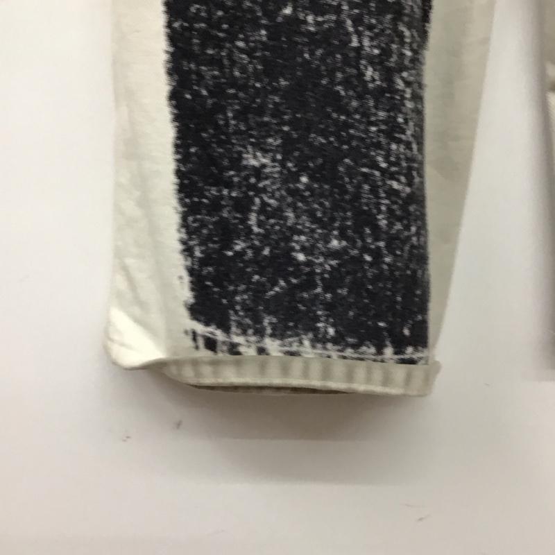 エムエム 6 メゾン マルタン マルジェラ MM6 Maison Martin Margiela パンツ デニム、ジーンズ 22AW 5 Pocket Pants トロンプイユワイドデニムパンツ 40 プリント 白 / ホワイト / white レディース USED 古着 中古 10155718