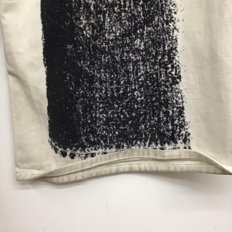エムエム 6 メゾン マルタン マルジェラ MM6 Maison Martin Margiela パンツ デニム、ジーンズ 22AW 5 Pocket Pants トロンプイユワイドデニムパンツ 40 プリント 白 / ホワイト / white レディース USED 古着 中古 10155718