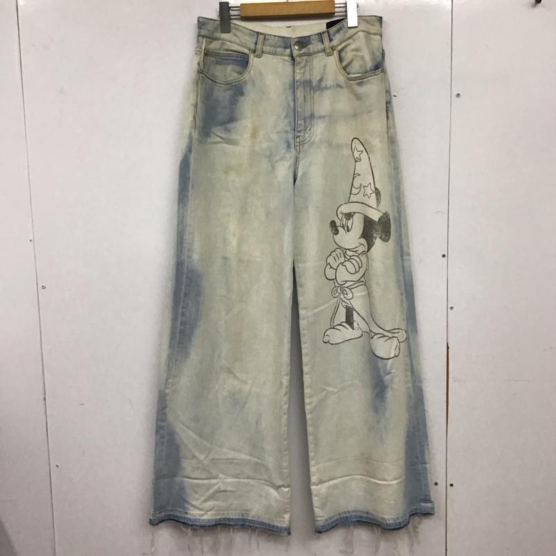 ステラマッカートニー STELLA McCARTNEY パンツ デニム、ジーンズ Fantasia Mickey Print Denim Trousers ディズニーファンタジア ミッキープリントデニムトラウザー M プリント 水色 / ライトブルー / レディース USED 古着 中古 10155719